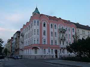 Slovakia-Bratislava-building-pink